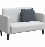 VidaXL Rugkussen Donkergrijs 60 x 20 x 50 cm Katoen Stof