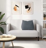 VidaXL Rugkussen Donkergrijs 60 x 20 x 50 cm Katoen Stof