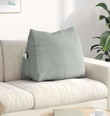 VidaXL Rugkussen Lichtgrijs 60 x 20 x 50 cm Katoen Stof