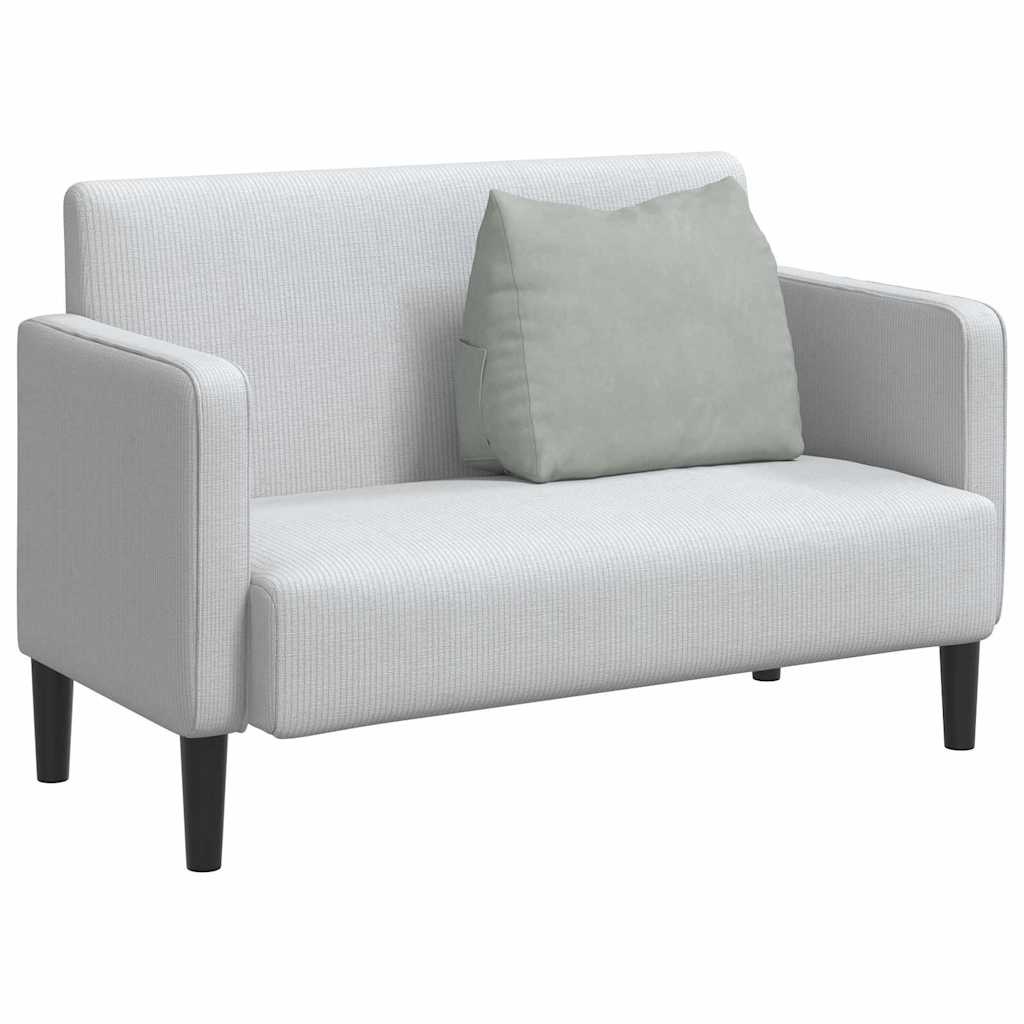 VidaXL Rugkussen Lichtgrijs 60 x 20 x 50 cm Katoen Stof