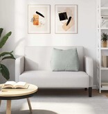 VidaXL Rugkussen Lichtgrijs 60 x 20 x 50 cm Katoen Stof