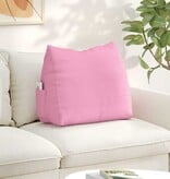 VidaXL Rugkussen Roze 60 x 20 x 50 cm Stof