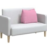 VidaXL Rugkussen Roze 60 x 20 x 50 cm Stof