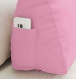VidaXL Rugkussen Roze 60 x 20 x 50 cm Stof