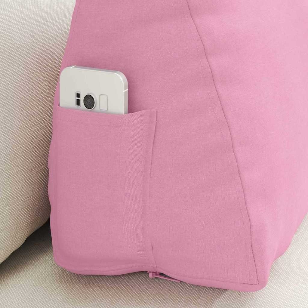 VidaXL Rugkussen Roze 60 x 20 x 50 cm Stof