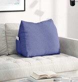 VidaXL Rugkussen Jeans Blauw 60 x 20 x 50 cm Stof