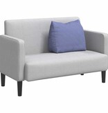 VidaXL Rugkussen Jeans Blauw 60 x 20 x 50 cm Stof