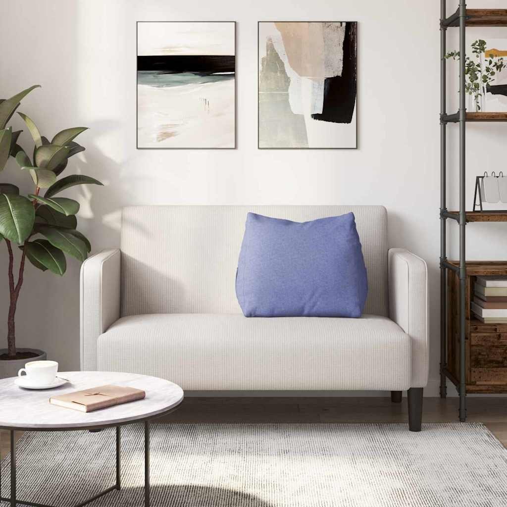 VidaXL Rugkussen Jeans Blauw 60 x 20 x 50 cm Stof