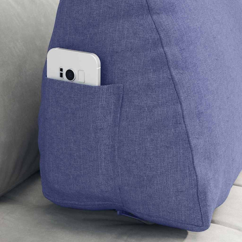 VidaXL Rugkussen Jeans Blauw 60 x 20 x 50 cm Stof