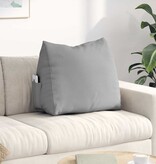 VidaXL Rugkussen Wolkengrijs 60 x 20 x 50 cm Stof
