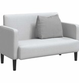 VidaXL Rugkussen Wolkengrijs 60 x 20 x 50 cm Stof