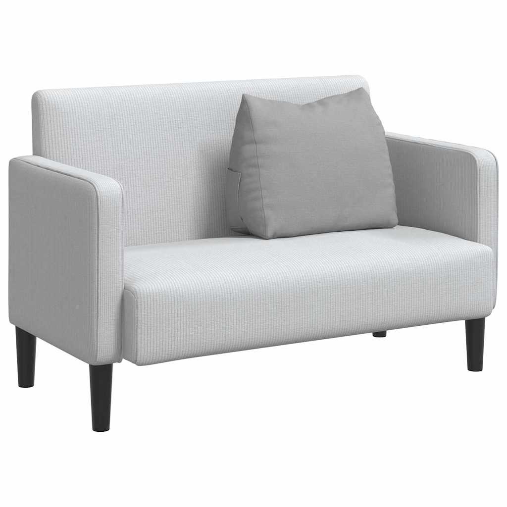 VidaXL Rugkussen Wolkengrijs 60 x 20 x 50 cm Stof