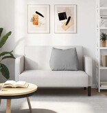 VidaXL Rugkussen Wolkengrijs 60 x 20 x 50 cm Stof