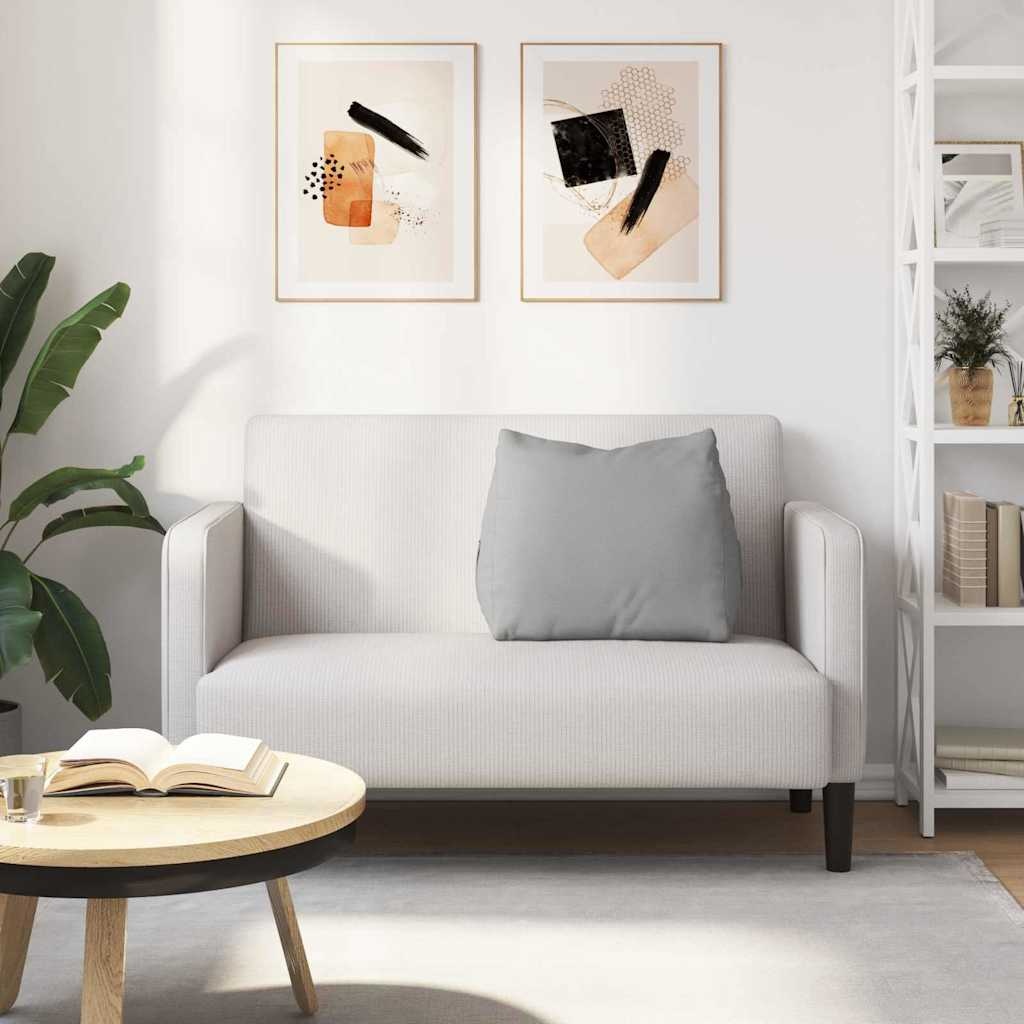 VidaXL Rugkussen Wolkengrijs 60 x 20 x 50 cm Stof