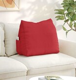 VidaXL Rugkussen Rood 60 x 20 x 50 cm Stof