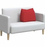 VidaXL Rugkussen Rood 60 x 20 x 50 cm Stof