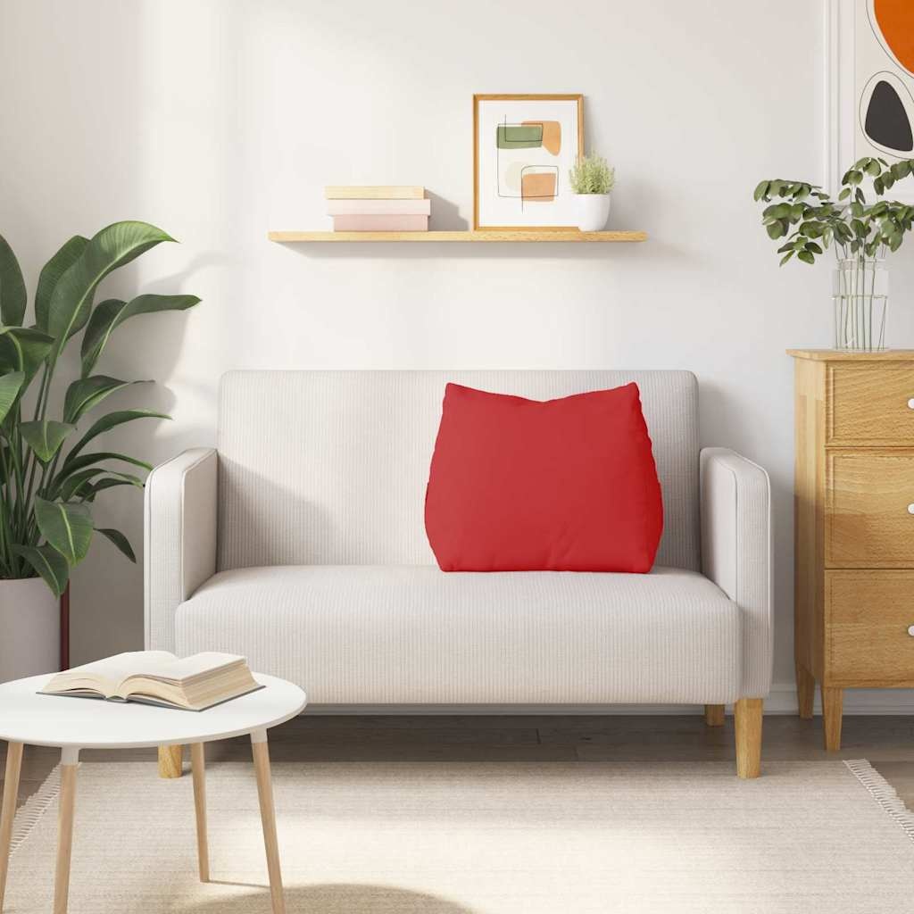 VidaXL Rugkussen Rood 60 x 20 x 50 cm Stof