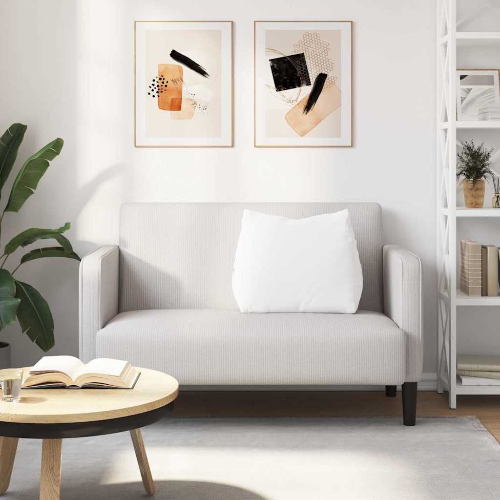 VidaXL Rugkussen Wit 60 x 20 x 50 cm Stof