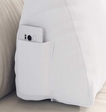 VidaXL Rugkussen Wit 60 x 20 x 50 cm Stof