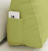 VidaXL Rugkussen Lichtgroen 60 x 20 x 50 cm Stof