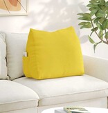 VidaXL Rugkussen Lichtgeel 60 x 20 x 50 cm Stof