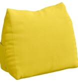 VidaXL Rugkussen Lichtgeel 60 x 20 x 50 cm Stof