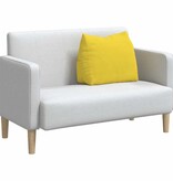 VidaXL Rugkussen Lichtgeel 60 x 20 x 50 cm Stof