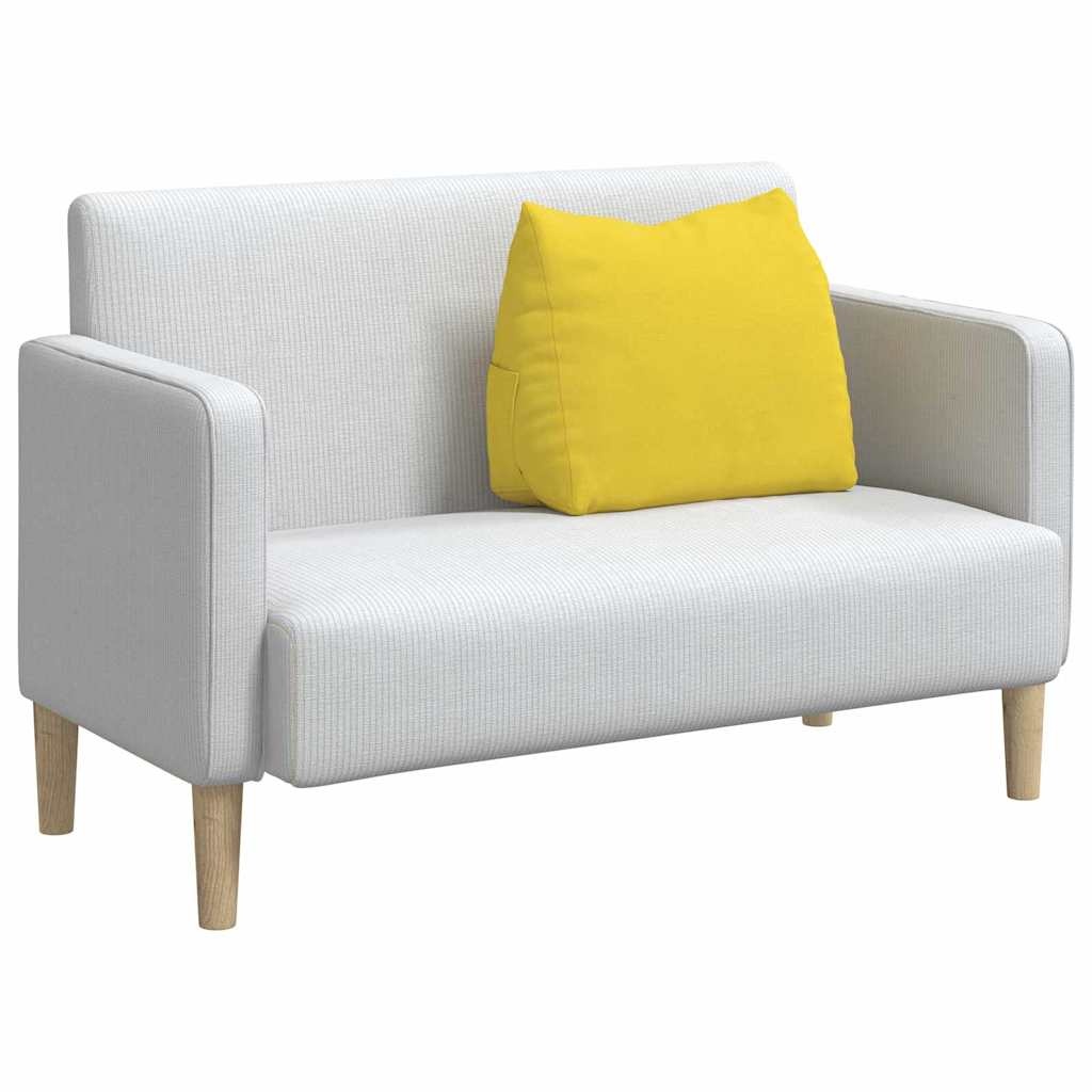 VidaXL Rugkussen Lichtgeel 60 x 20 x 50 cm Stof