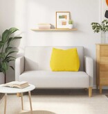 VidaXL Rugkussen Lichtgeel 60 x 20 x 50 cm Stof