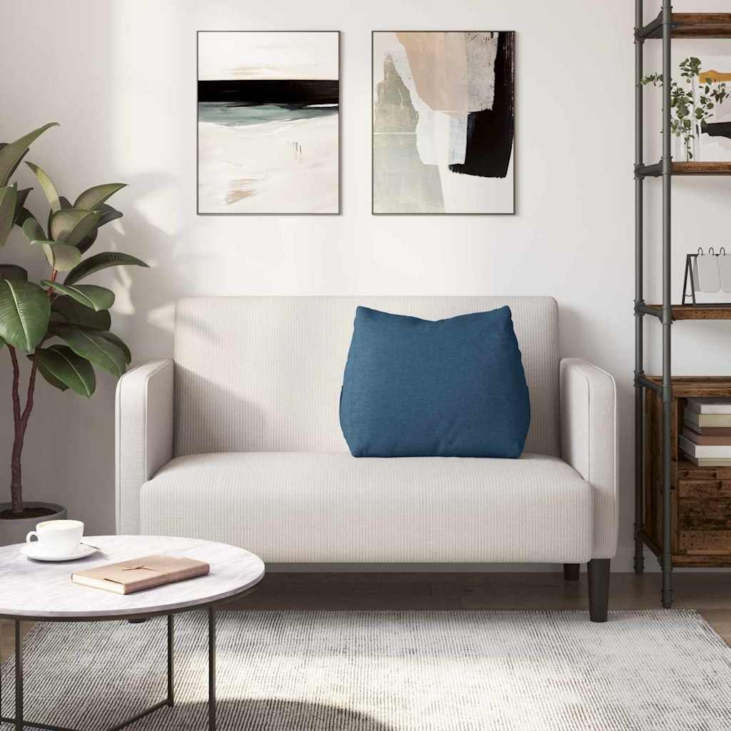 VidaXL Rugkussen Blauw 60 x 20 x 50 cm Stof