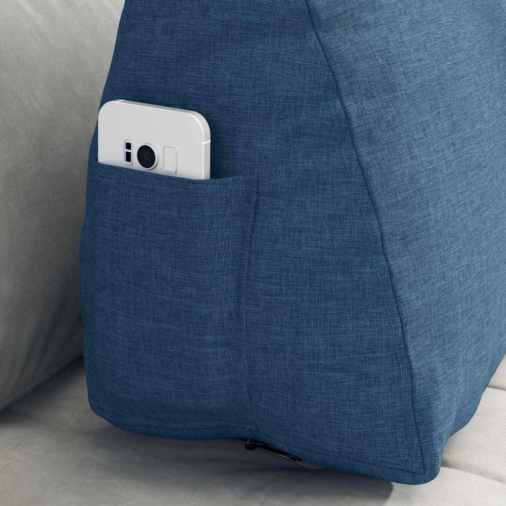 VidaXL Rugkussen Blauw 60 x 20 x 50 cm Stof