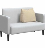 VidaXL Rugkussen Crème 60 x 20 x 50 cm Stof