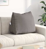 VidaXL Rugkussen Taupe 60 x 20 x 50 cm Stof