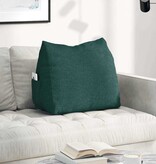 VidaXL Rugkussen Donkergroen 60 x 20 x 50 cm Stof