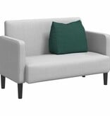 VidaXL Rugkussen Donkergroen 60 x 20 x 50 cm Stof