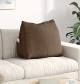 VidaXL Rugkussen Bruin 60 x 20 x 50 cm Stof