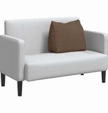 VidaXL Rugkussen Bruin 60 x 20 x 50 cm Stof