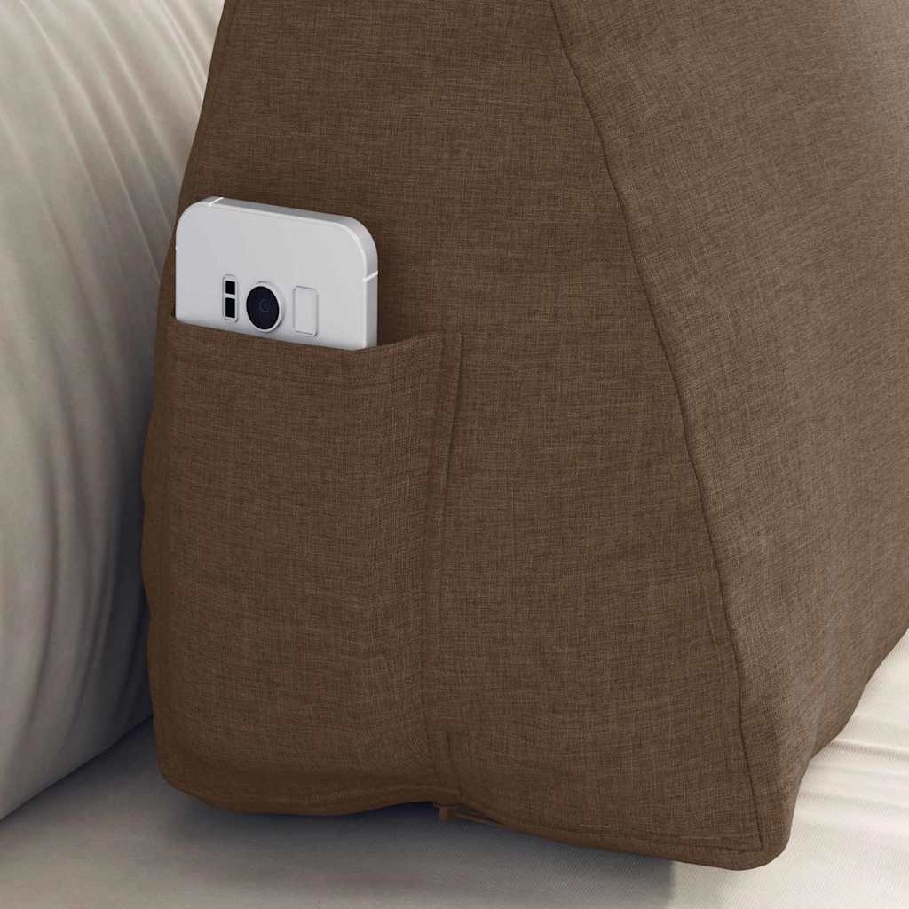 VidaXL Rugkussen Bruin 60 x 20 x 50 cm Stof