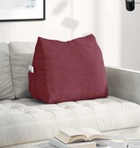 VidaXL Rugkussen Wijnrood 60 x 20 x 50 cm Stof
