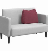 VidaXL Rugkussen Wijnrood 60 x 20 x 50 cm Stof