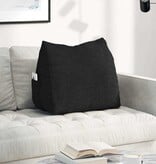 VidaXL Rugkussen Zwart 60 x 20 x 50 cm Stof