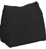 VidaXL Rugkussen Zwart 60 x 20 x 50 cm Stof