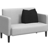 VidaXL Rugkussen Zwart 60 x 20 x 50 cm Stof