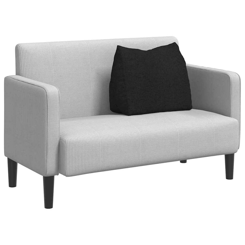 VidaXL Rugkussen Zwart 60 x 20 x 50 cm Stof