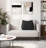 VidaXL Rugkussen Zwart 60 x 20 x 50 cm Stof