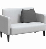 VidaXL Rugkussen Donkergrijs 60 x 20 x 50 cm Stof