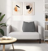 VidaXL Rugkussen Donkergrijs 60 x 20 x 50 cm Stof