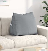 VidaXL Rugkussen Lichtgrijs 60 x 20 x 50 cm Stof