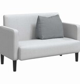 VidaXL Rugkussen Lichtgrijs 60 x 20 x 50 cm Stof