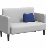 VidaXL Rugkussen Politieblauw 45 x 20 x 35 cm Katoen Stof